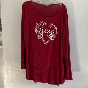 Women’s long sleeve holiday blouse